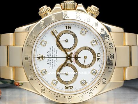 daytona oro con diamanti|Orologio Rolex Cosmograph Daytona in oro bianco 18 ct.